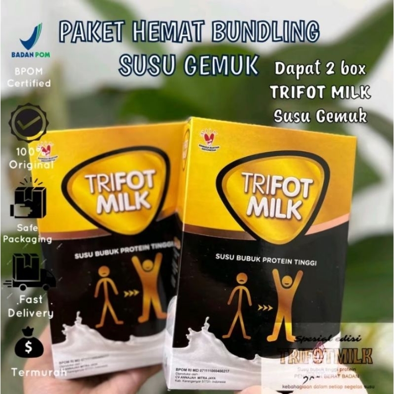 Paket Bundling TRIFOT MILK Penggemuk Badan BPOM - 2 Box