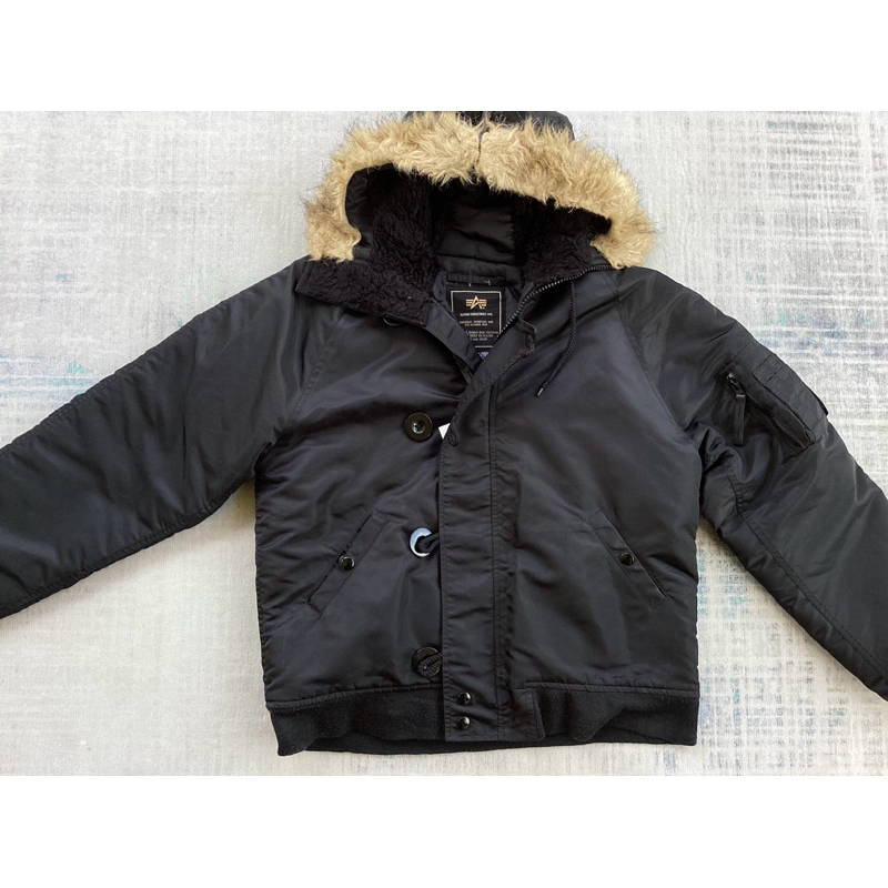 JAKET ALPHA INDUSTRIES BOMBER JAKET HITAM JAKET SHERPA