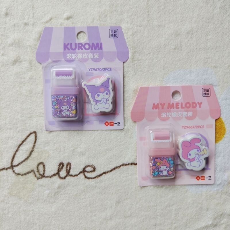 

Erasers | penghapus Sanrio licence motif kuromi dan my melody