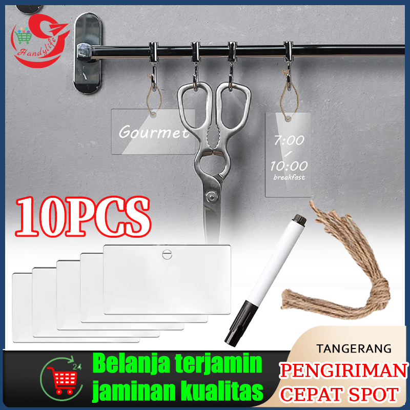 

10pcs Acrylic Label Basket/Label Keranjang/Label Nama/ Label Produk