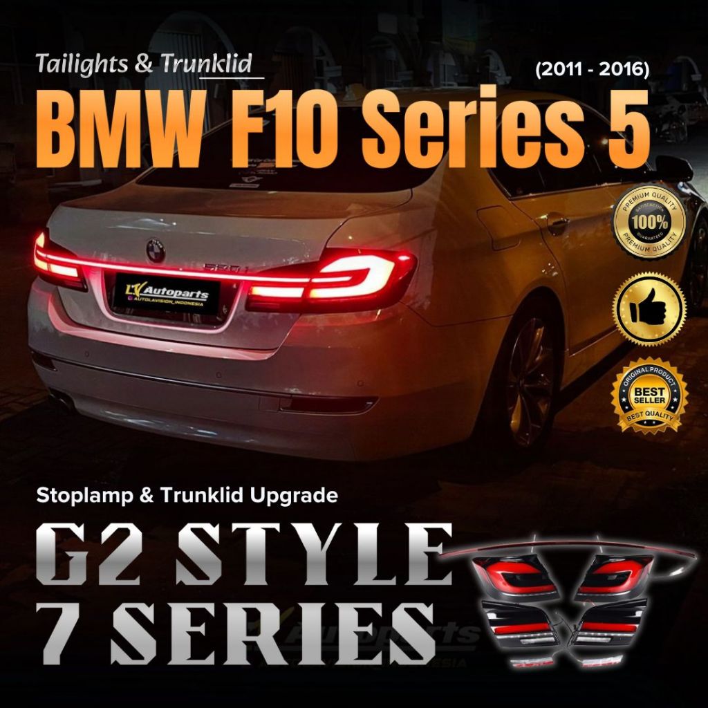 BMW F10 5 SERIES (2011 - 2016) - STOPLAMP & TRUNKLID LED / STOP LAMP & TRUNK LID / LAMPU BELAKANG & 