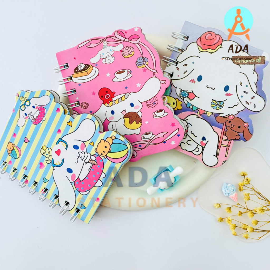 

NOTEBOOK SPIRAL CINAMOROL A6 /086K/ NOTEPAD/NOTEBOOK MINI/BUKU SPIRAL CINAMOROL/ SANRIO/BUKU TULIS