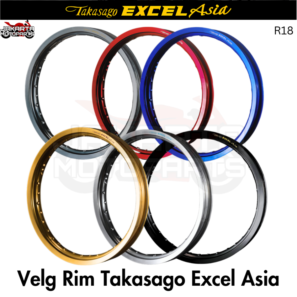 VELG RIM TAKASAGO EXCEL RING 18 160 185 215 ORIGINAL MALAYSIA
