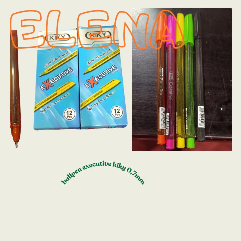 

pen 0,7mm/pulpen hitam 0,7mm/pen executive kiky 0,7 murah meriah (12 pcs)