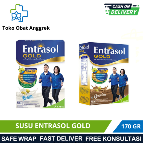 

SUSU ENTRASOL GOLD 170 GR/SUSU LANSIA/KESEHATAN TULANG/DAYA TAHAN TUBUH