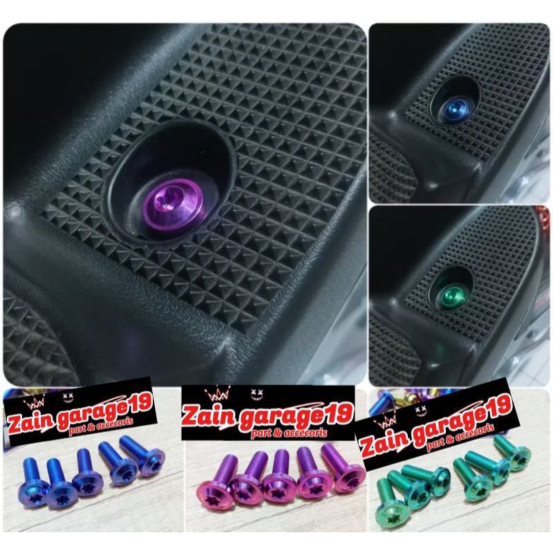 baud dek injak titanium mio beat vario big head gr5 vietnam <1 biji >