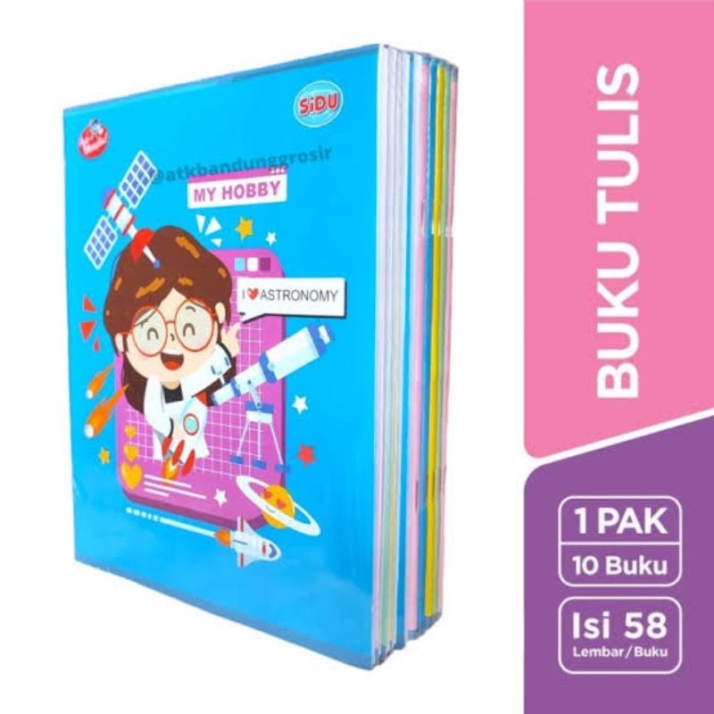 

Buku Tulis Sidu 58 Lembar (10 Buku)