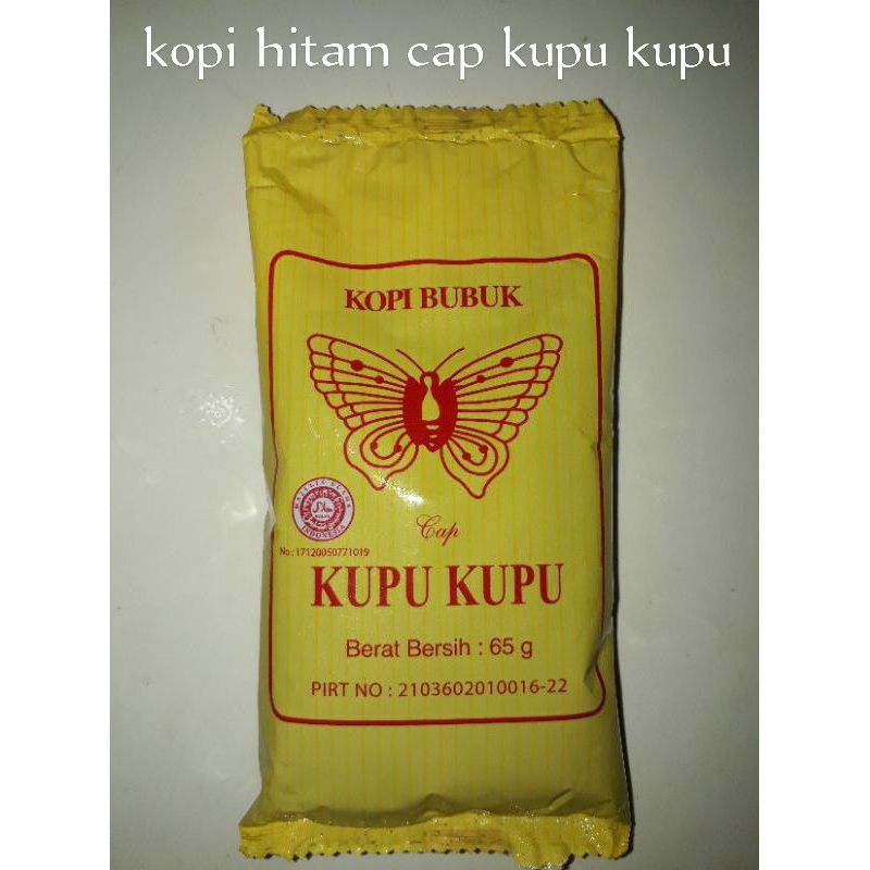 

kopi cap KUPU-KUPU 1 bungkus 65 g Murah banget !!