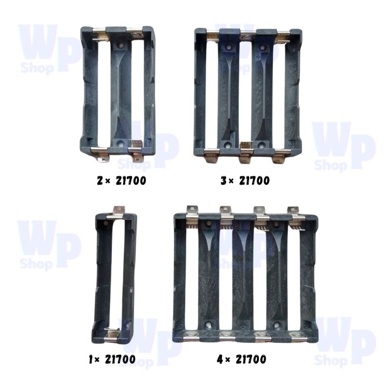 YC22 Holder Baterai 21700 tempat Baterai SMT SMD Kotak Penyimpanan 21700 Kotak Baterai 21700