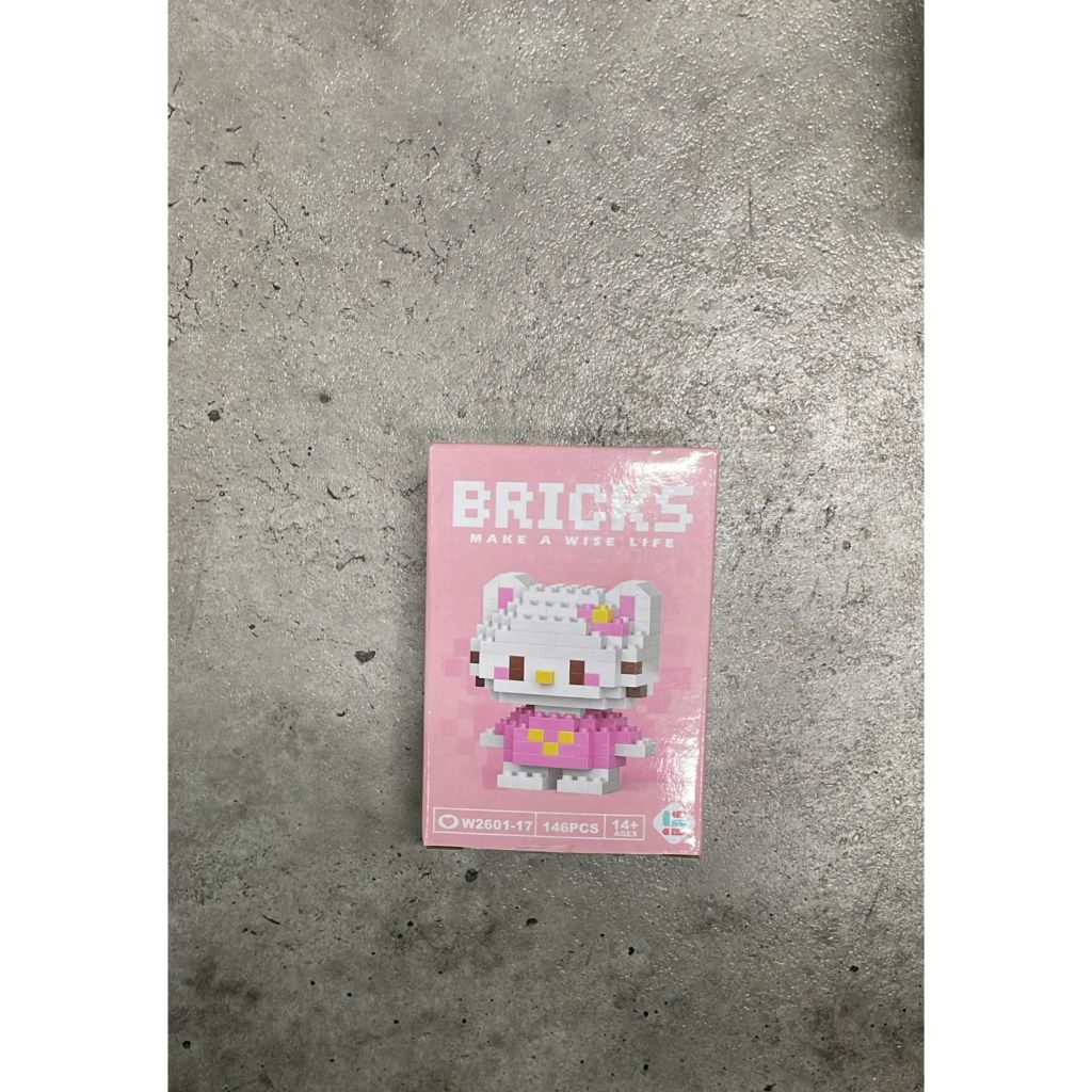 nano block model DIY karakter kartun sanrio mainan balok melody hello kitty kuromi winnie the pooh m