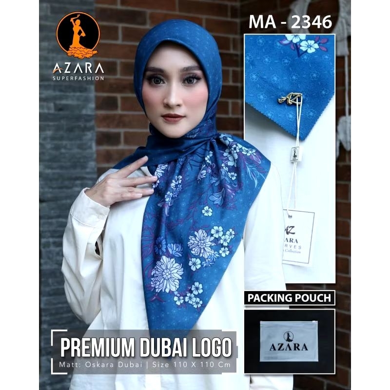 hijab segi empat voal azahra logo metal packing pouch | hijab segi empat motif | jilbab motif | hija