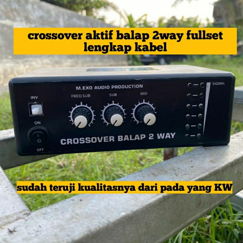 Crossover Aktif Lpf 24db Asli 2way Subwoofer Dan Mid Dilengkapi Led Signal Lebih Joss
