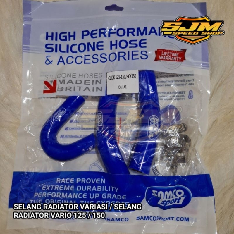 Selang radiator variasi motor vario 125/150 variasi selang radiator Biru