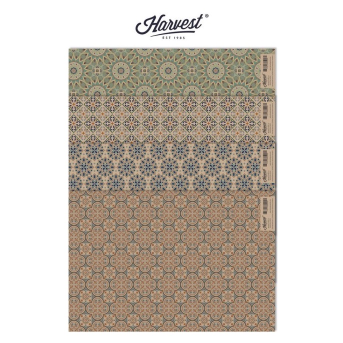 

PALING LARIS Kertas Kado Harvest Wrapping Paper Brown Ethnic Paket isi 4