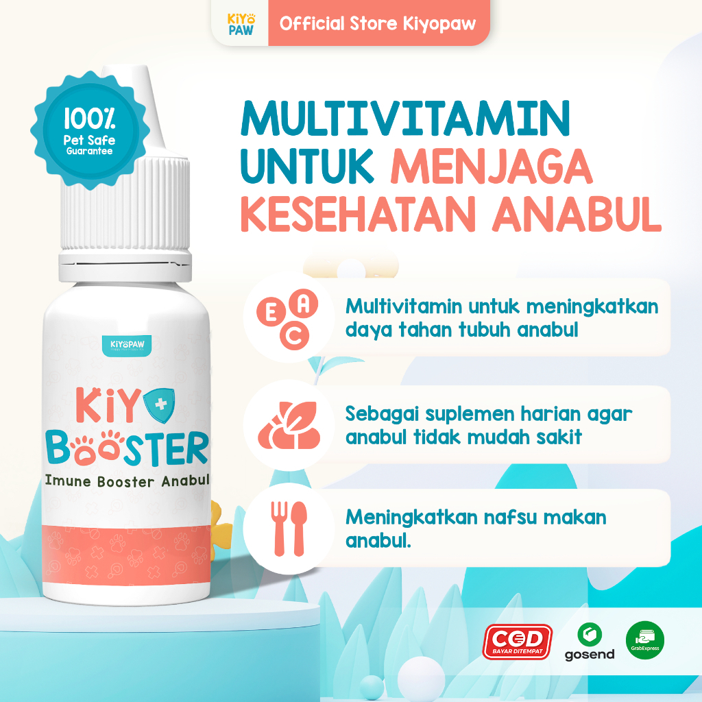 KIYOPAW Vitamin Kucing Imunitas Tubuh Multivitamin Kucing Imun Booster Kucing KIYO BOOSTER