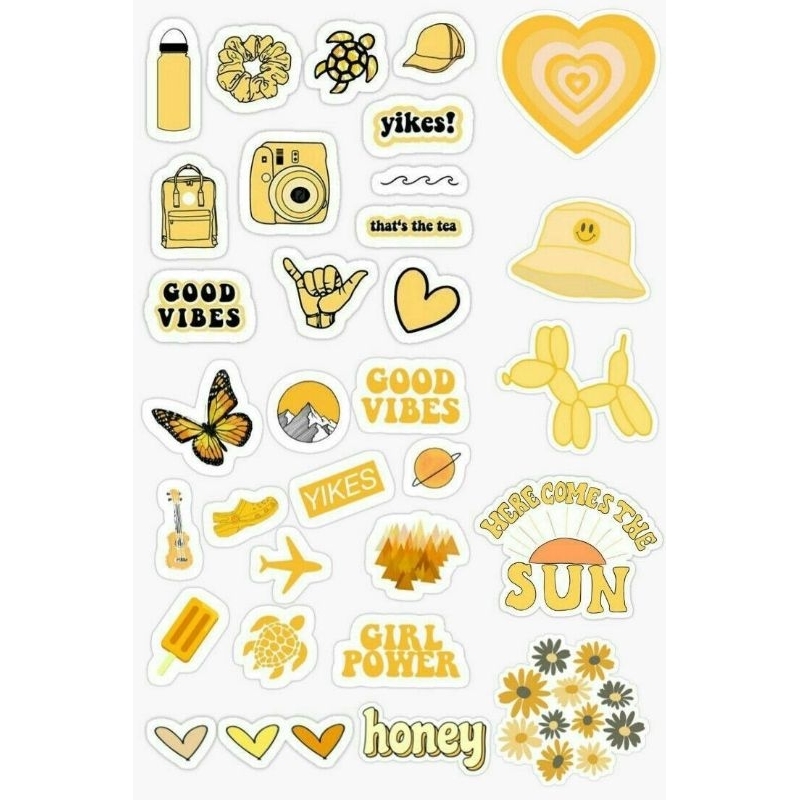 

STICKER YELLOW THEME (1)