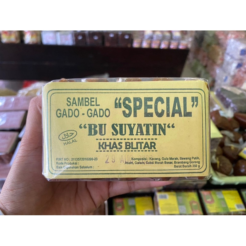 

STOK TERBARU SAMBEL GADO GADO SPECIAL BUMBU GADO GADO BU SUYATIN 35GR