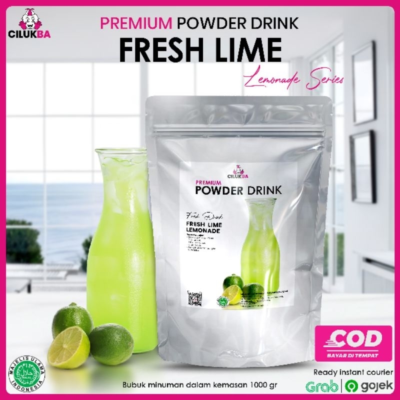 

Cilukba Bubuk Minuman Premium Rasa Fresh Lime Lemonade 1 kg / Premium Powder Drink