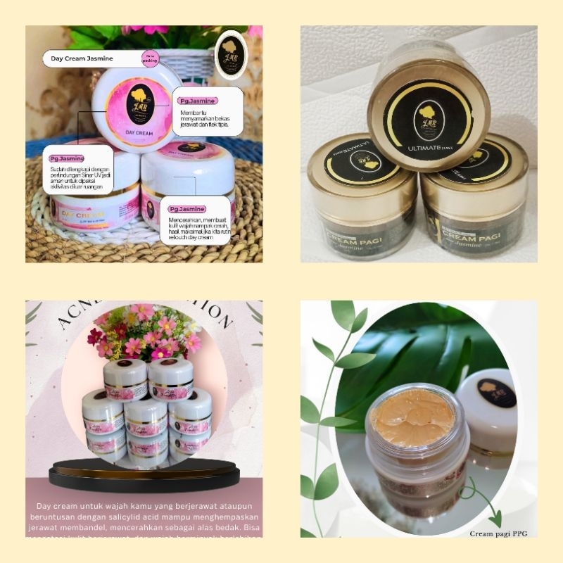 CREAM PAGI JMB JASMINE ULTIMATE PPG ACNE FONDI