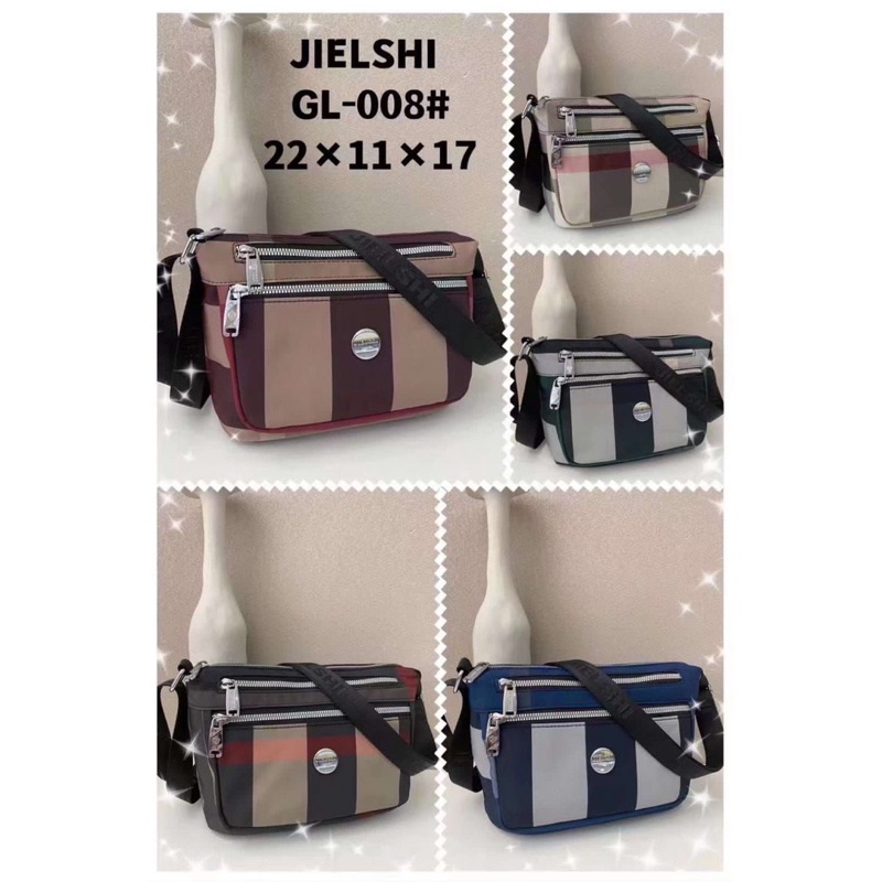 COD Tas selempanh jielshi blueberry 8 bahan parasut import
