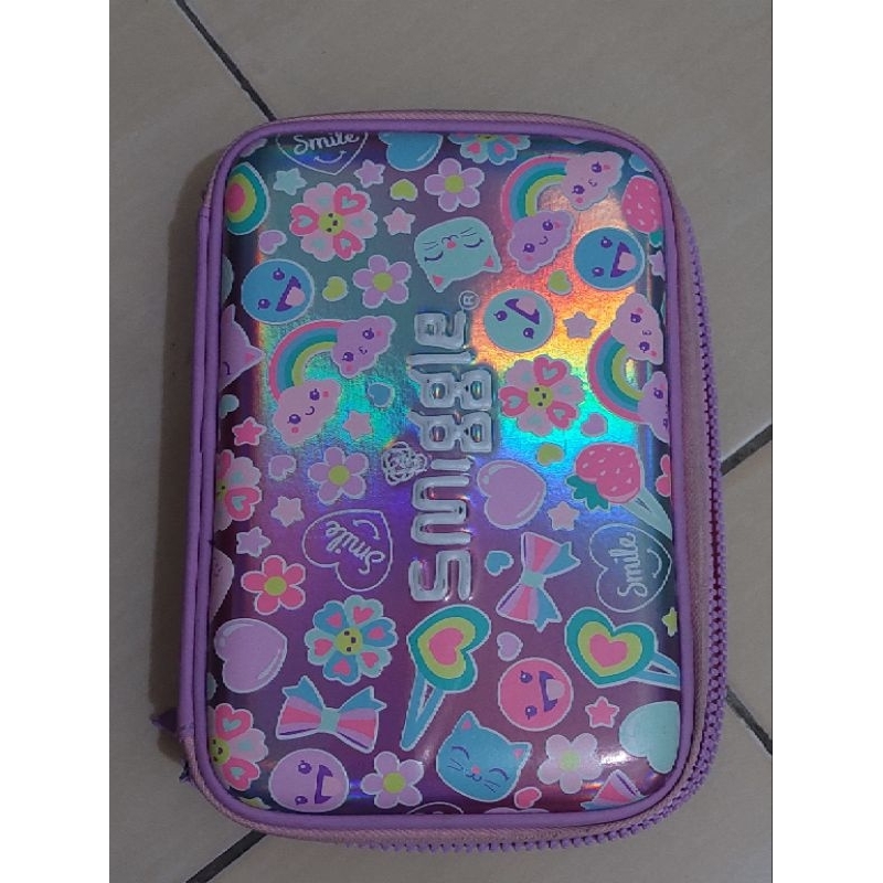 

TEMPAT PENSIL / PENCIL CASE ANAK ANAK SMIGGLE ORII, 2 LAYER MUAT BANYAK