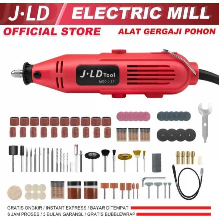 JLD Mesin Die Grinder 95 Pcs Mesin Bor Gerinda Tunner Mini JLD TOOL Lengkap