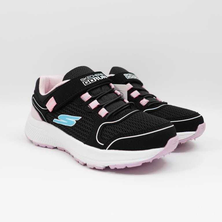 SEPATU ANAK SEKOLAH PEREMPUAN SKECHERS GORUN PREMIUM HITAM PINK BLACK PINK