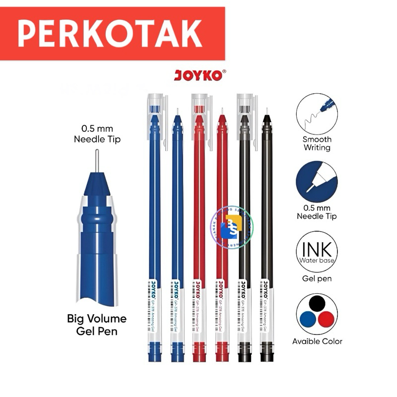 

12 Pcs - Joyko Pulpen Gel Pen Gp-378 | Amazing Gel 0.5mm