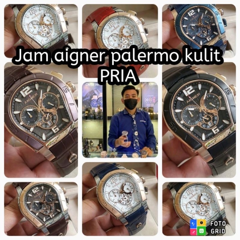 JAM TANGAN PRIA AIGNER COWOK | AIGNER KULIT PALERMO PRIA ELEGANT KANTORAN ORIGINAL