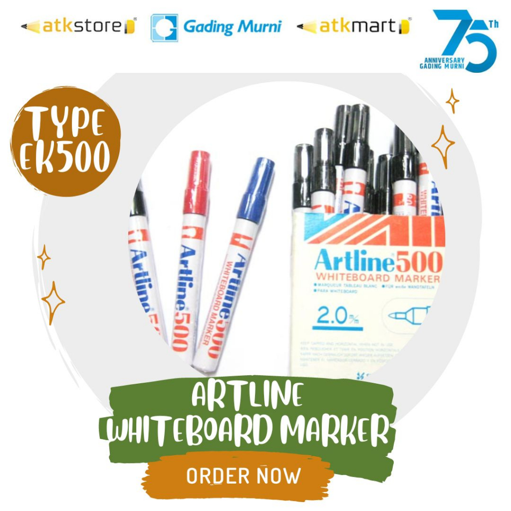 

Artline Whiteboard Marker EK-500 // Artline Spidol Marker EK-500