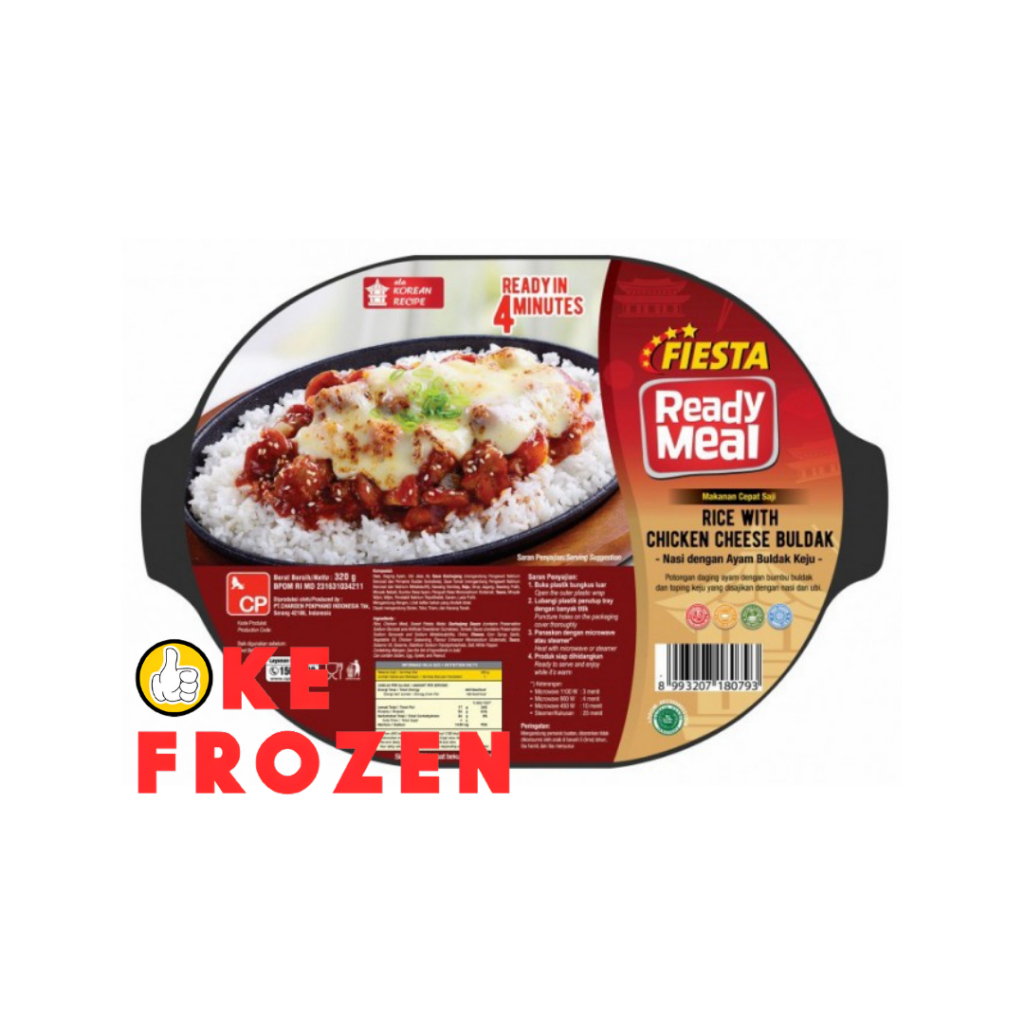 

FIESTA READY MEAL RICE WITH CHICKEN CHEESE BULDAK 320GR SIAP SAJI