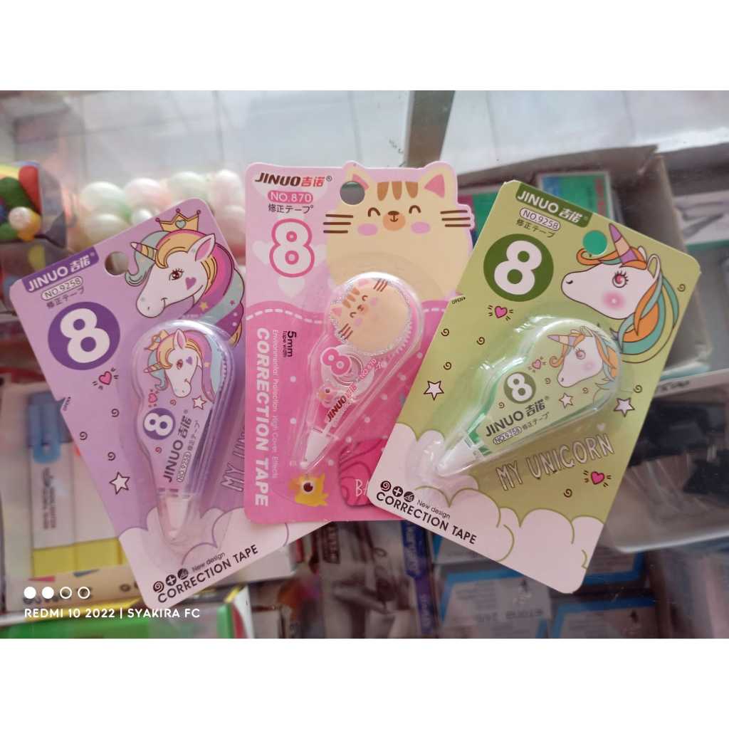 

tipe-x kertas roll / tape-x pita kertas / correction tape / stepo kertas stipo kertas