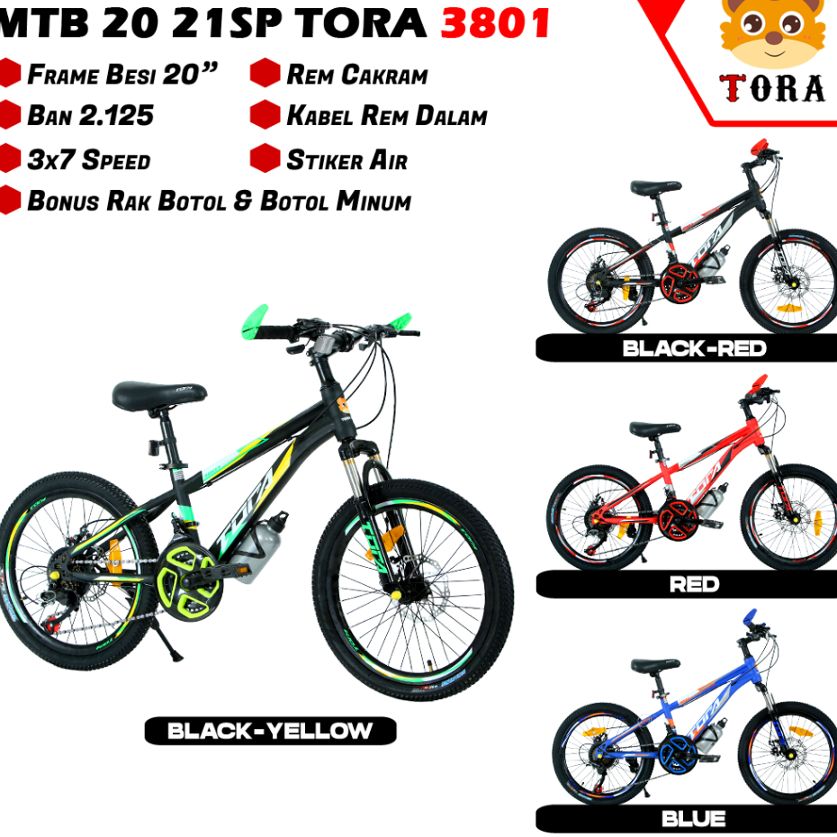 SEPEDA MTB 20" TORA 3801