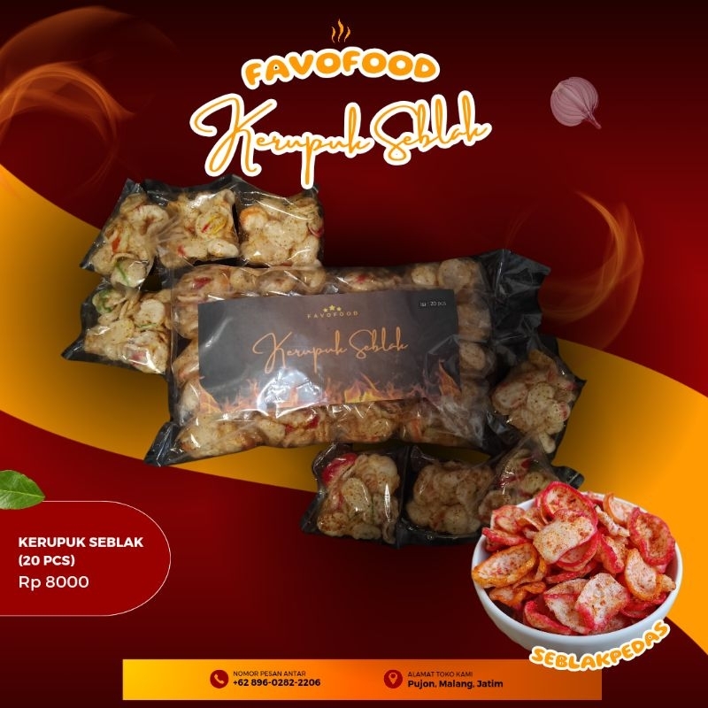 

KERUPUK SEBLAK | KERUPUK BANTET PREMIUM HARGA GROSIR