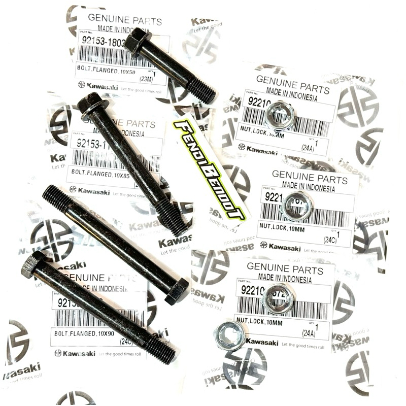 4 BAUT DAN 4 MUR SET UNITRACK UNITRAK UNITREK NINJA R SS ORIGINAL