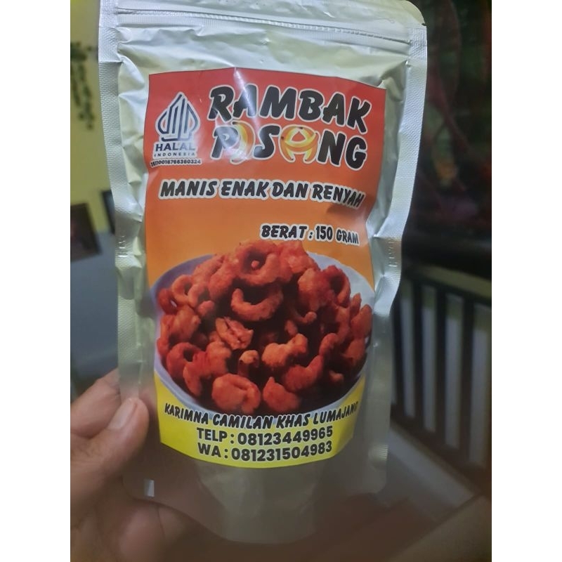 

Snack Camilan Rambak Pisang Khas Lumajang 150 gr Renyah Manis