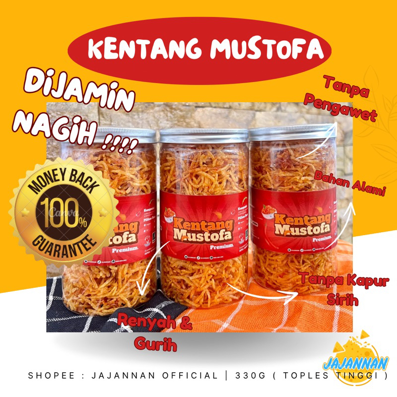 

JAJANNAN - 330g KENTANG MUSTOFA JAMINAN ENAK! Makanan ringan/Jajanan/Cemilan/Snack viral