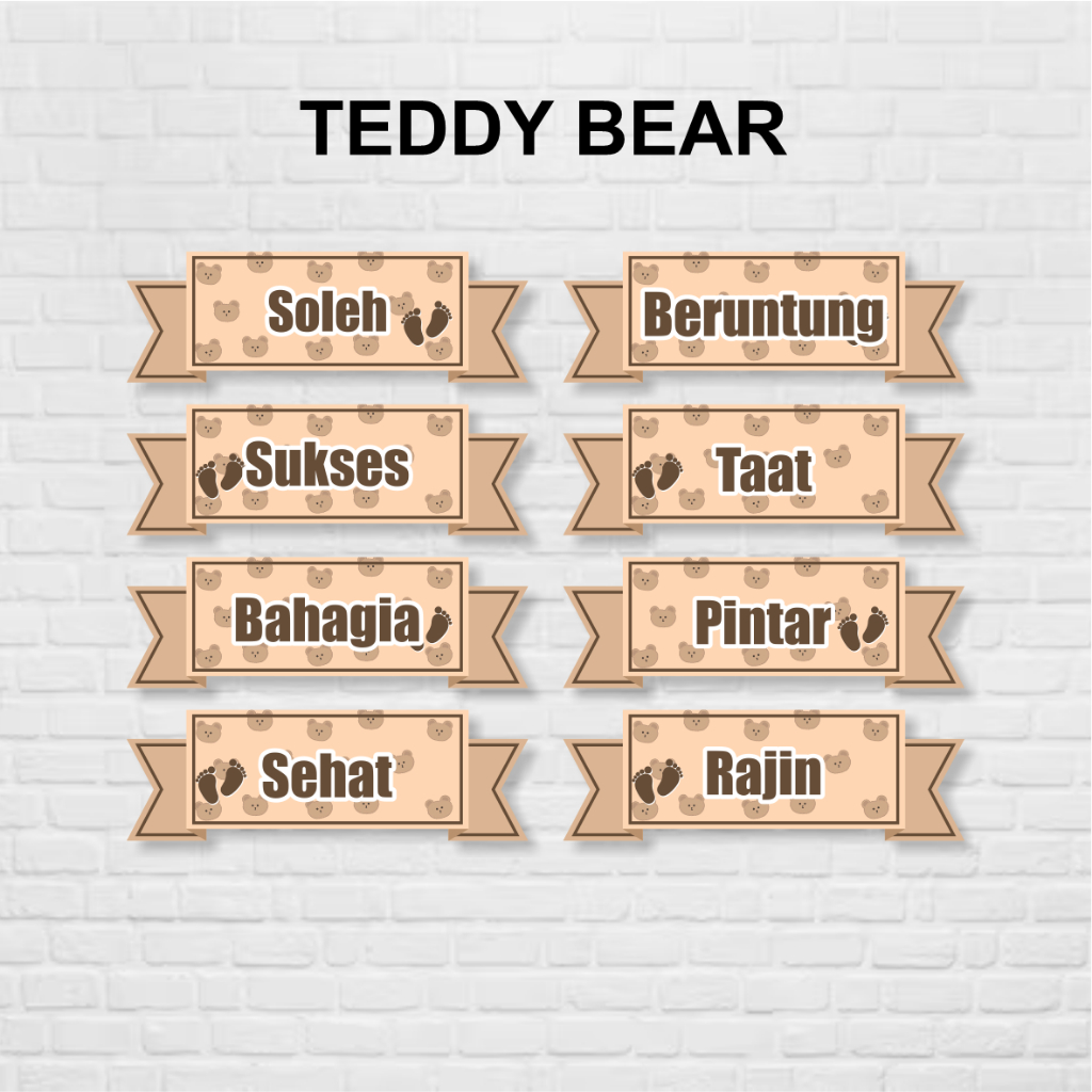 

Tulisan Tangga Tedhak Siten Teddy Bear