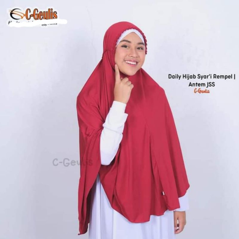 DAILY HIJAB SYAR'I REMPEL BY C-GEULIS