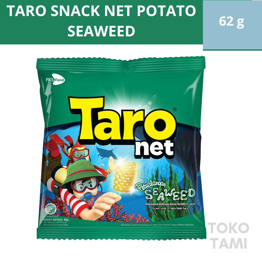 

Taro Snack Net Potato Seaweed Rumput Laut 62g