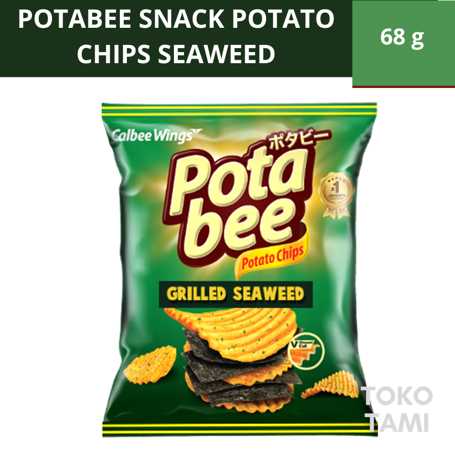 

Potabee Snack Potato Chips Grilled Seaweed Kripik Kentang 68g