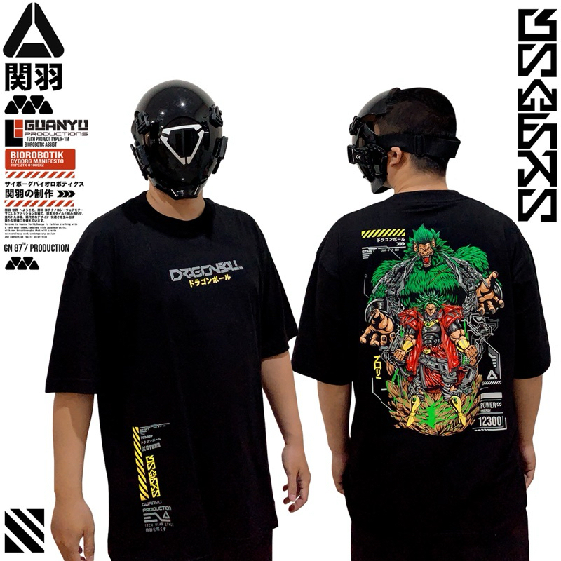 Kaos Oblong Katun Oversize Broly DragonBall