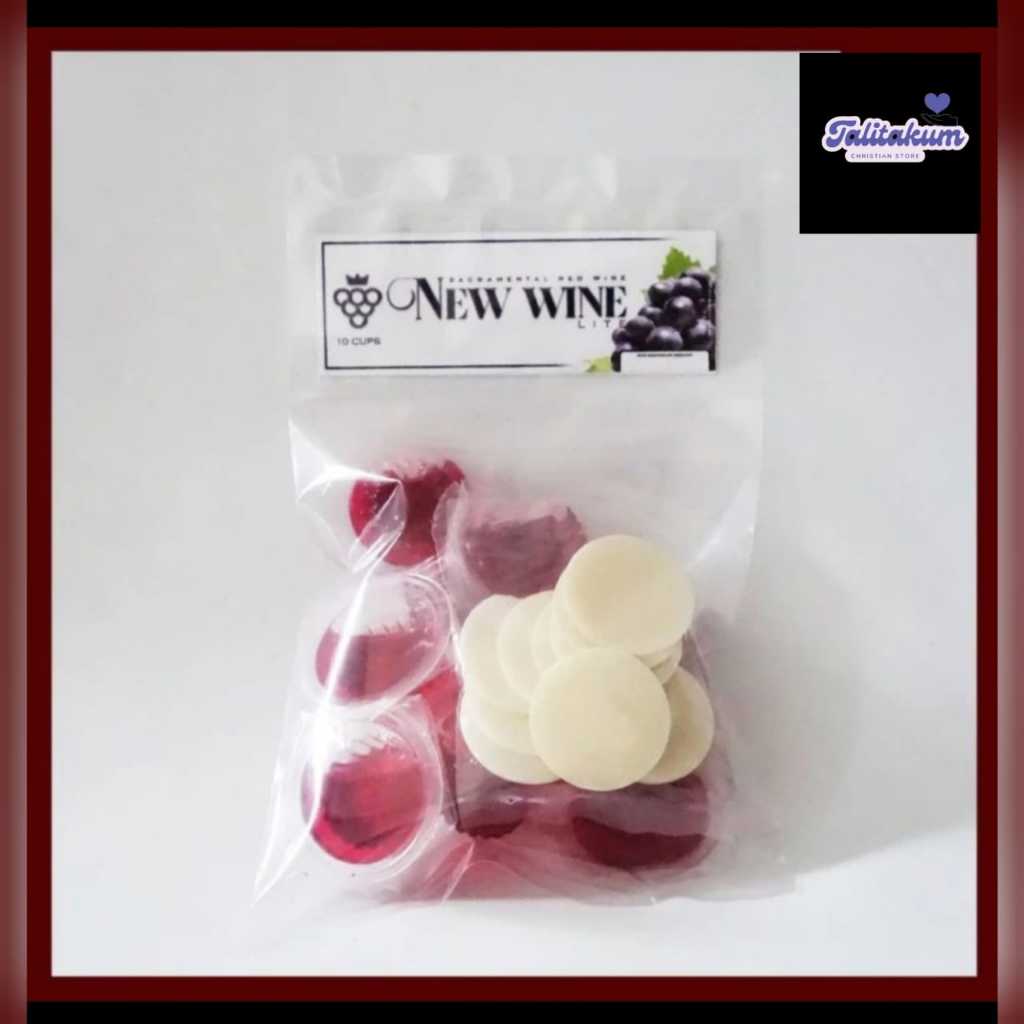 

Anggur Perjamuan Kudus Lite Cup + Hosti - Isi 10 (New wine Produk)