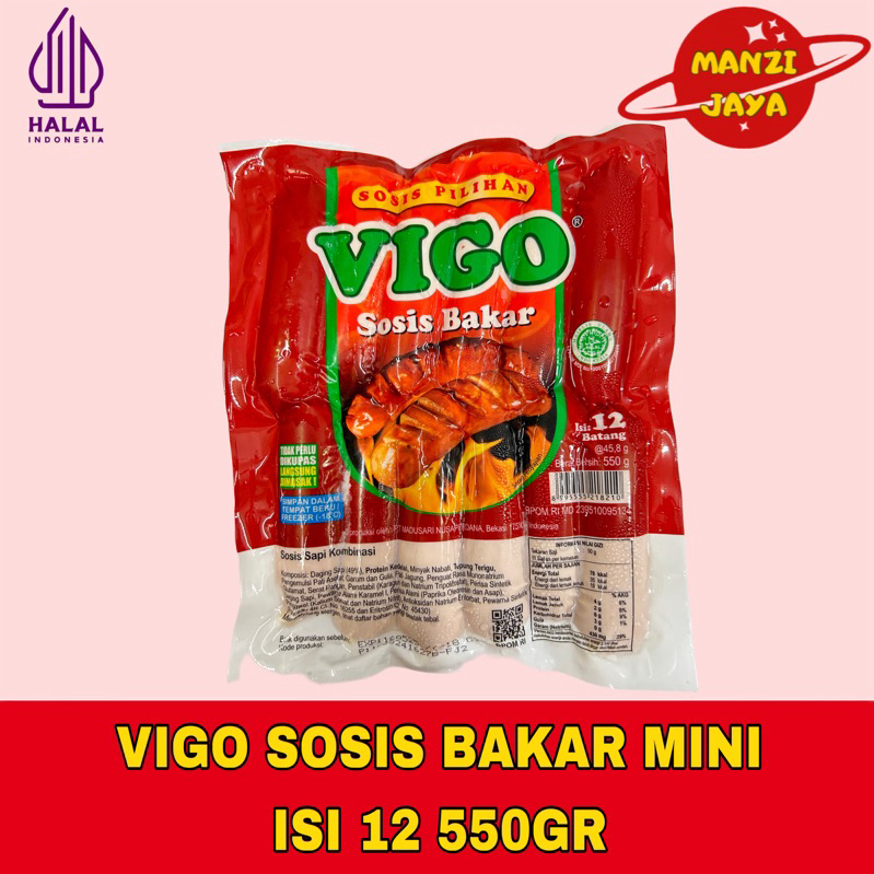 

VIGO Sosis Bakar Mini Isi 12 550gr