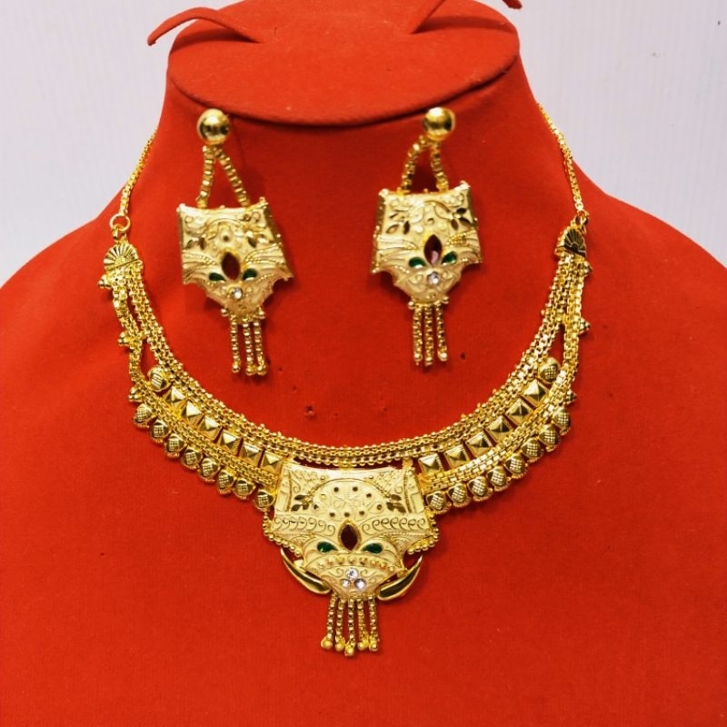 Kalung Anak India set anting / kalung Dubai / kalung chocker anak