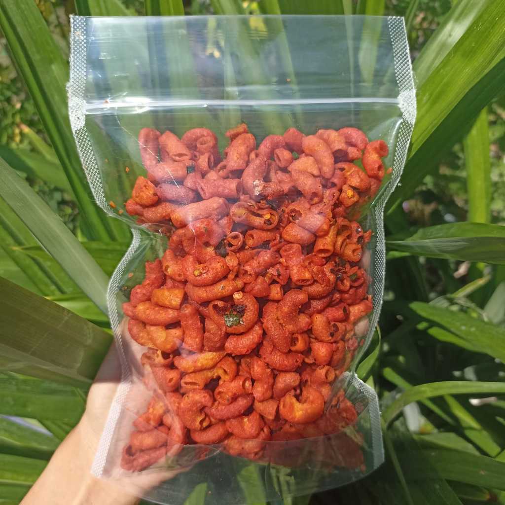 

CAMILANKU MAKARONI cikruh pedas daun jeruk 250 gr 500 gr 1 kg renyah bantat kriuk bumbu melimpah