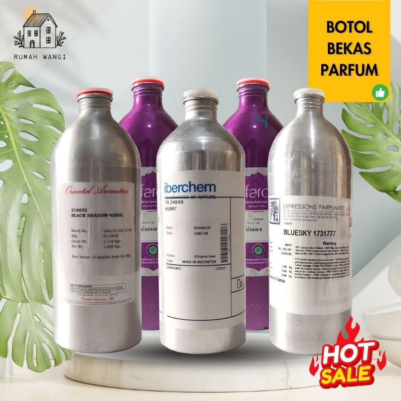 KALENG BEKAS BIBIT PARFUM 1KG BOTOL ALUMUNIUM