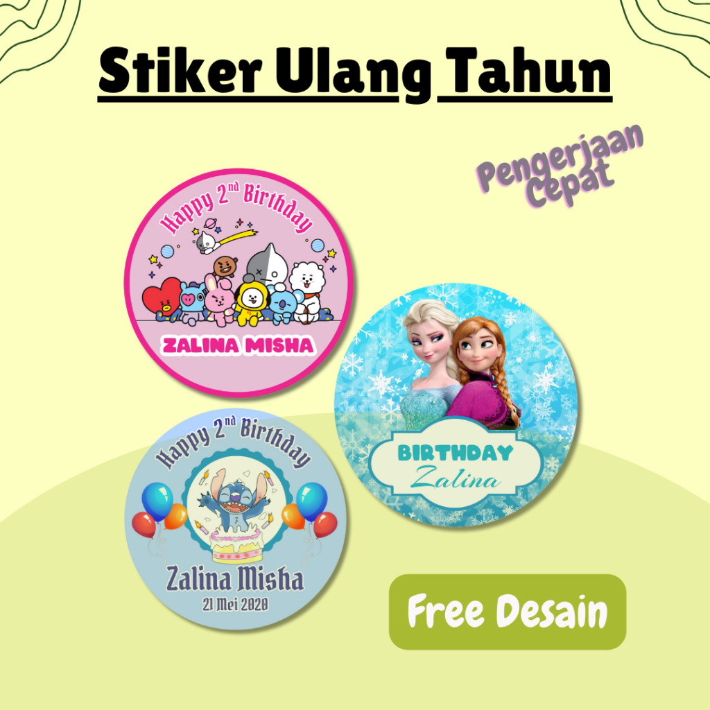 

CETAK STIKER ULANG TAHUN ANAK CUSTOM FREE DESAIN