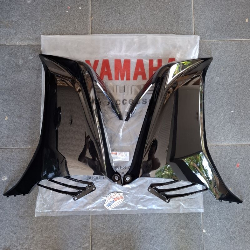 Legshield sayap luar jupiter MX new Hitam | 50C-F8312-00-P0