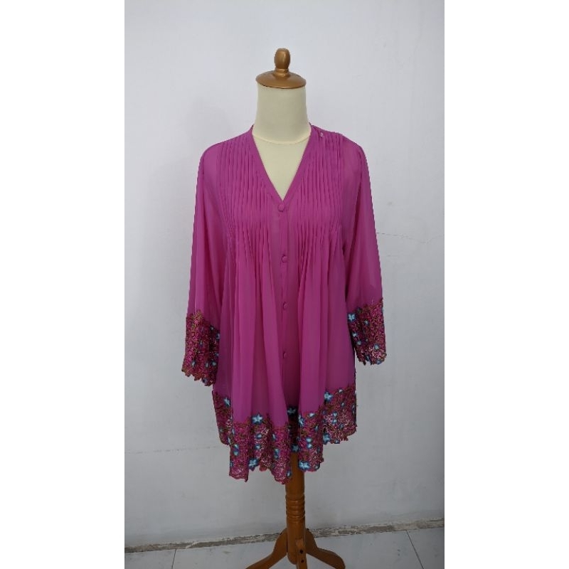 pl kebaya ungu bordir
